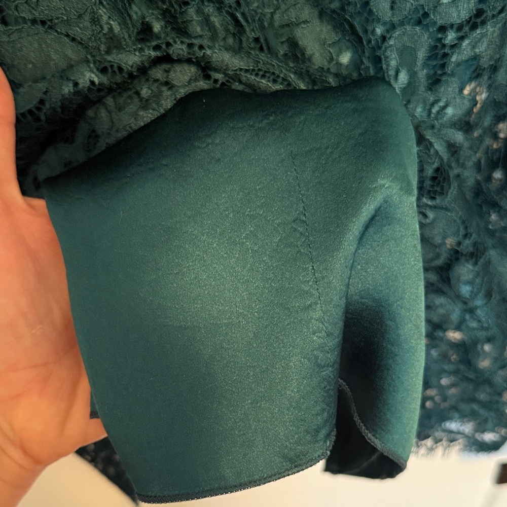Dolce & Gabbana Elegant Teal/Emerald Lace Dress - Size 42 (size U.S.‎ 6) - Picture 5 of 6